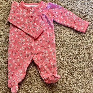 Carter’s Baby Girls’ Snap-Up Footed Sleep & Play, Newborn